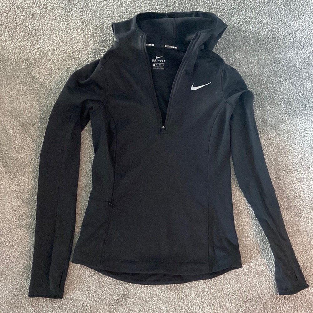 Nike running dry-fit quarter zip hoodie